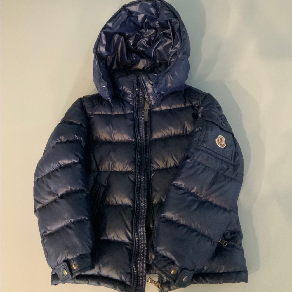 Moncler boys navy blue jacket